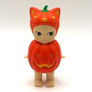 Authentic Sonny Angel Cat, Pumpkin Patch Series Mini Figurine